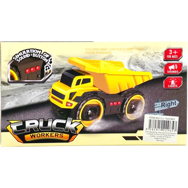friction truck with light and sound dump truck3