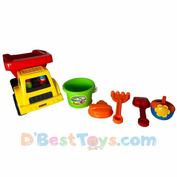 sand beach set toys truck with tools and mini lego figures (1)