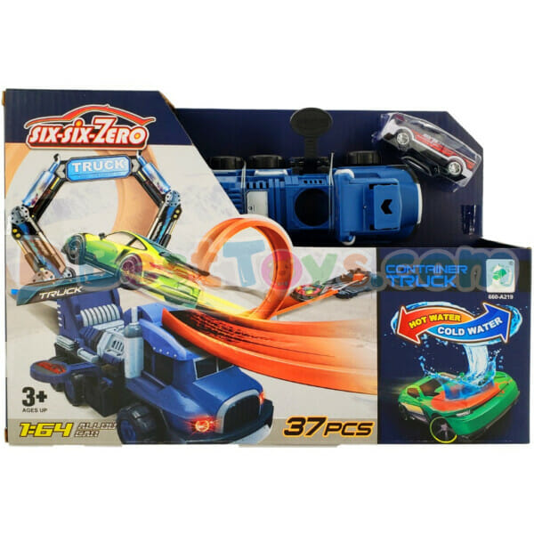you deserve it container truck & 164 alloy car (37pcs) (2)