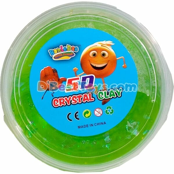 5d crystal clay tub medium green1