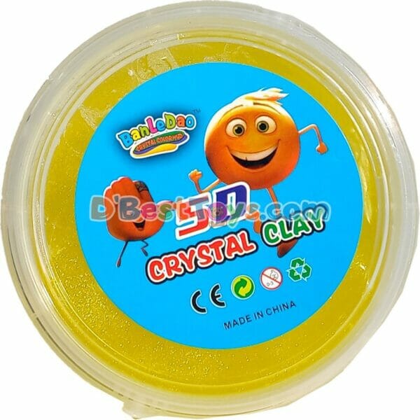 5d crystal clay tub medium yellow2