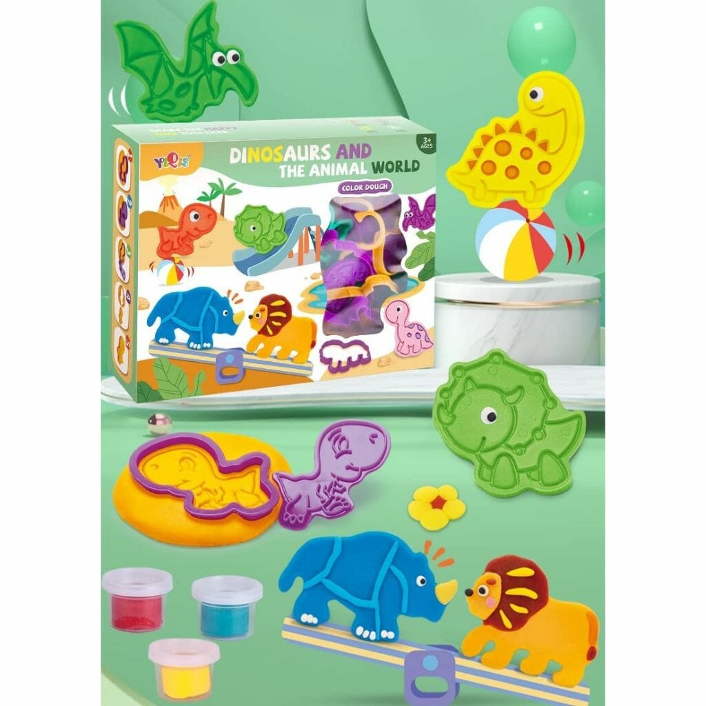 dinosaurs and the animal world dough set (4)