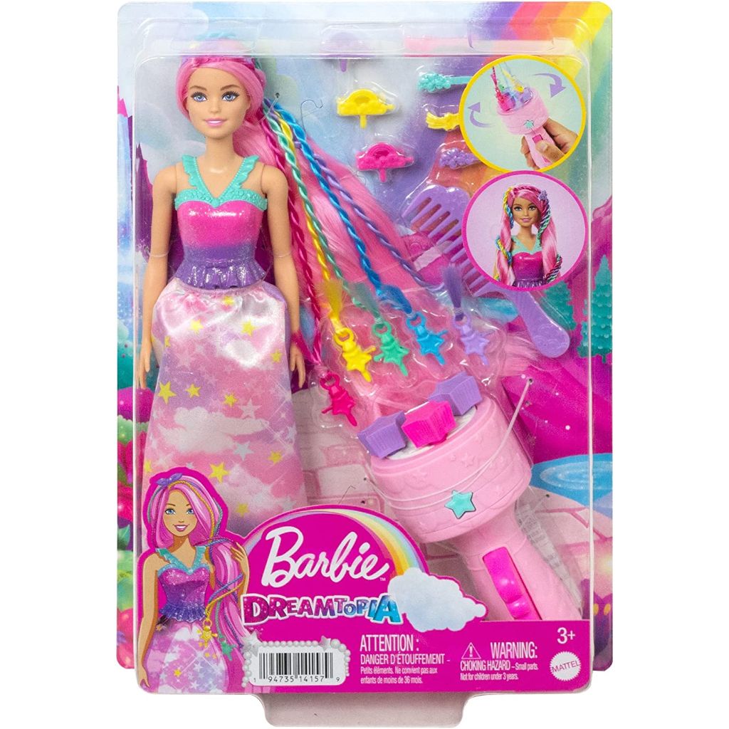 barbie dreamtopia doll, twist ‘n style pink hair5