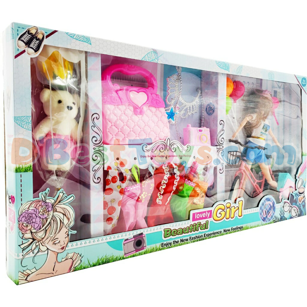 lovely girl beautiful doll set2