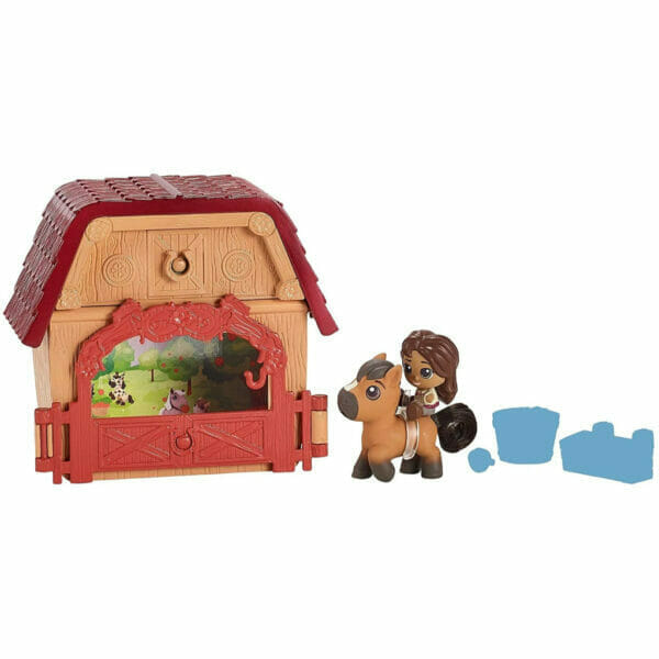 mattel spirit untamed surprise mini horse & friend with 3 accessories3