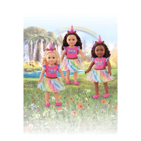 my life as poseable unicorn trainer 18 doll, dark brunette 4