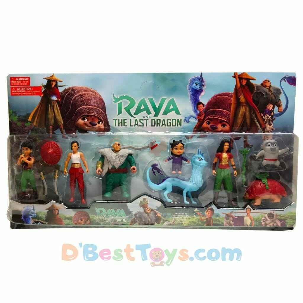 raya and the last dragon action figures play set (13 pcs)1