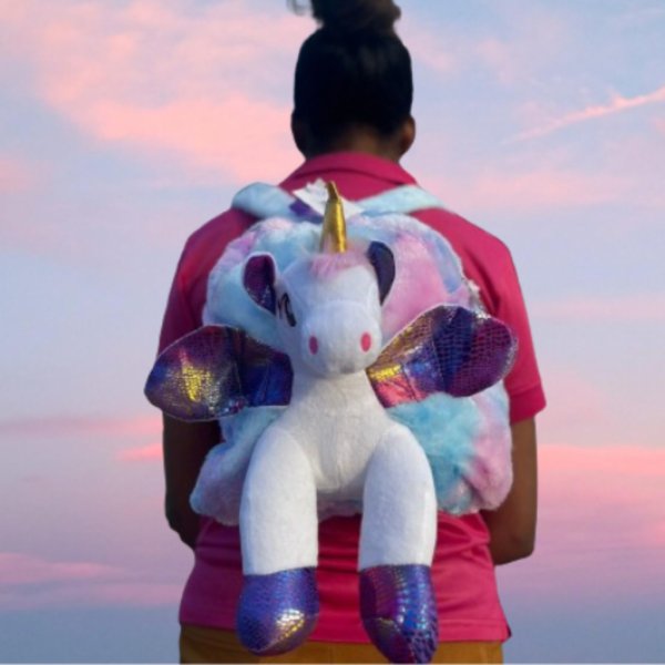 unicorn plush bag(pinkgreen (2)