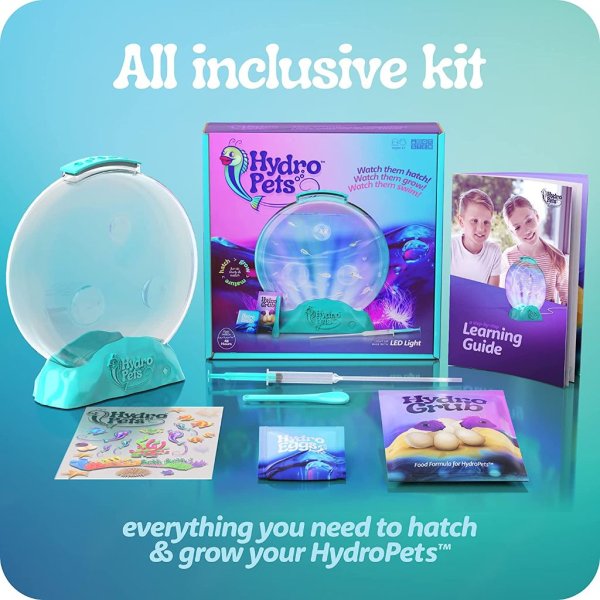hydropets live sea pets habitat kit, light up tank science experiments kits2
