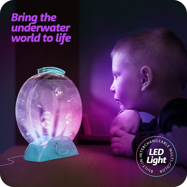 hydropets live sea pets habitat kit, light up tank science experiments kits3