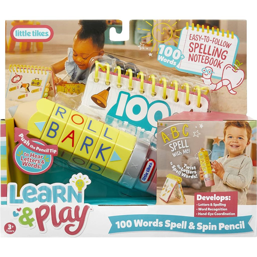 little tikes® learn & play™ 100 words spell & spin pencil3