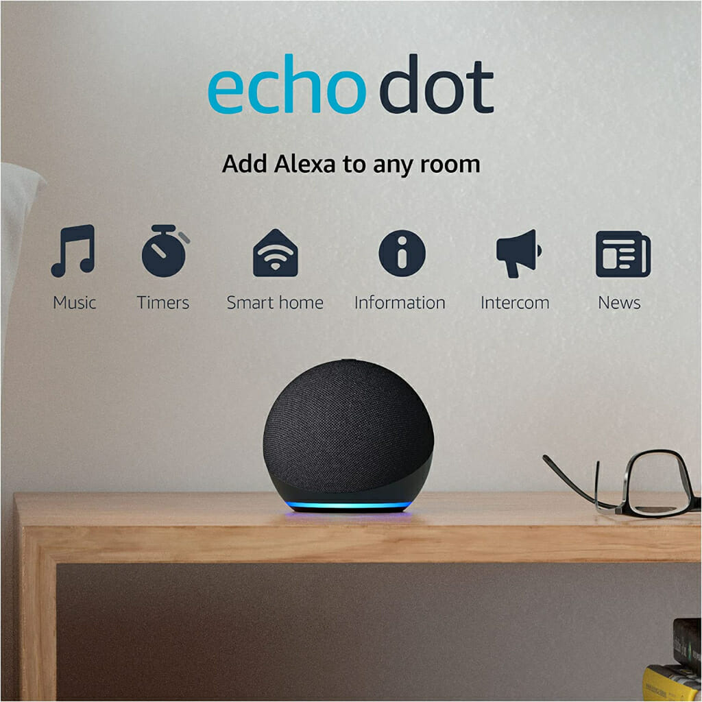 All-new Echo Dot (4th Gen) Smart Speaker with Alexa (Charcoal) – D'Best Toys