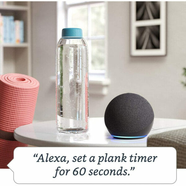 all new echo dot (4th gen) smart speaker with alexa (charcoal)4