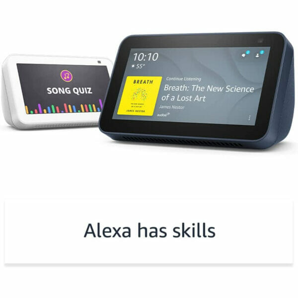 echo show 5 (2nd gen, 2021 release) smart display with alexa and 2 mp camera glacier white6