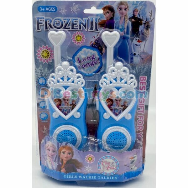 walkie talkies (2pcs) blue frozen heart1