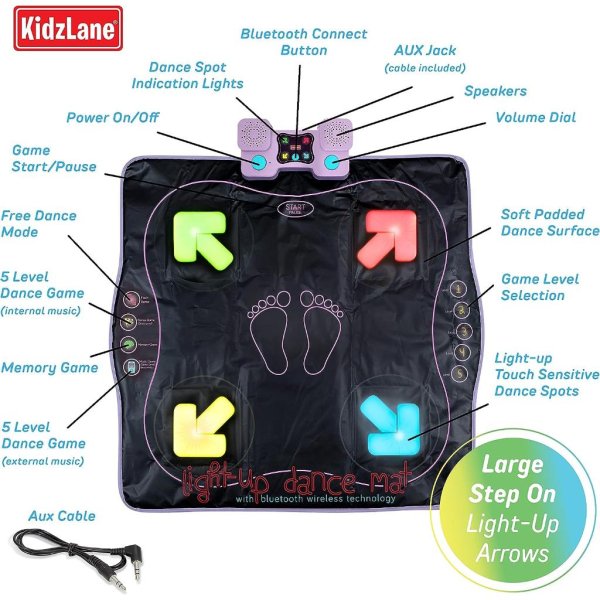 kidzlane light up bluetooth dance mat4