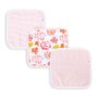 Burt's Bees Baby Washcloths, Absorbent Knit Terry, Super Soft 100% Organic Cotton Pink