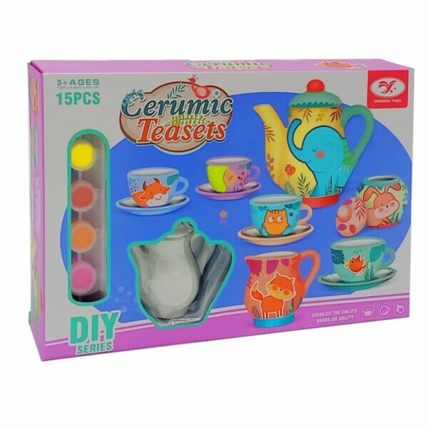 ceramic tea set diy series (15pcs)2