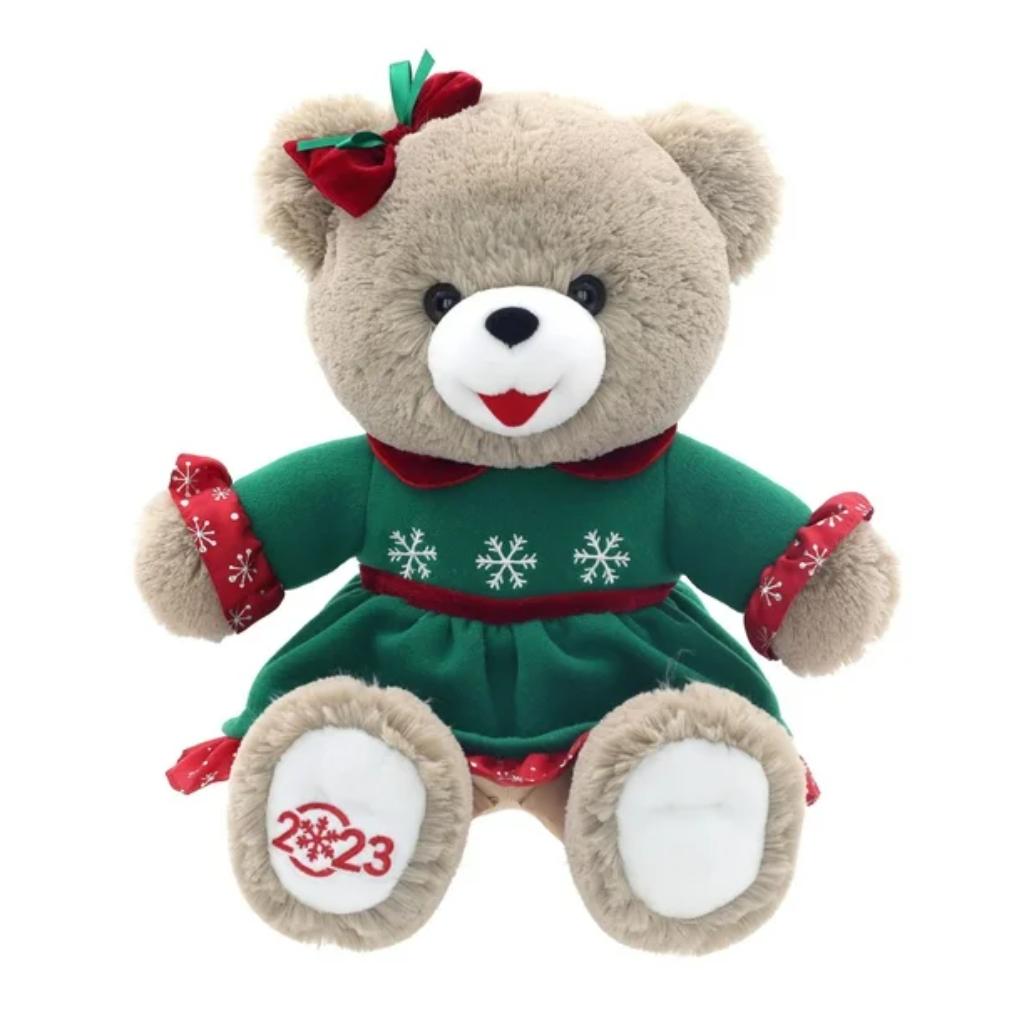 holiday time, snowflake girl teddy