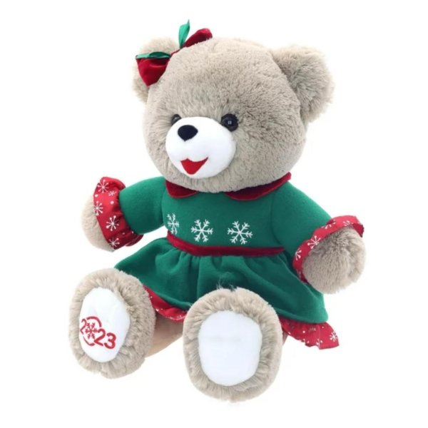 holiday time, snowflake girl teddy1