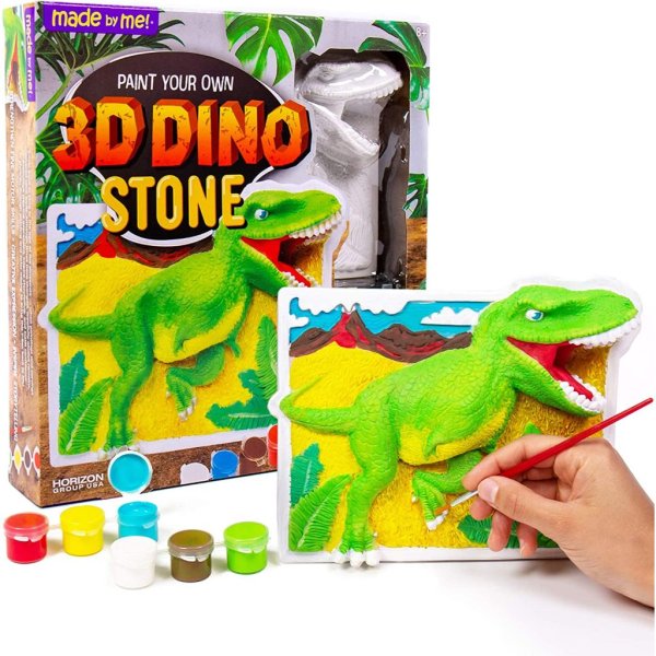 made by me dino wall art, 3d wall hanging, resin, t rex, dinosaur, acrylic paint