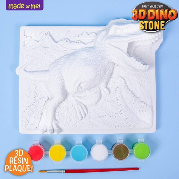 made by me dino wall art, 3d wall hanging, resin, t rex, dinosaur, acrylic paint1