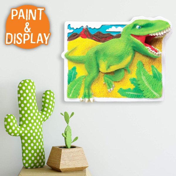 made by me dino wall art, 3d wall hanging, resin, t rex, dinosaur, acrylic paint3
