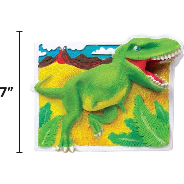 made by me dino wall art, 3d wall hanging, resin, t rex, dinosaur, acrylic paint5