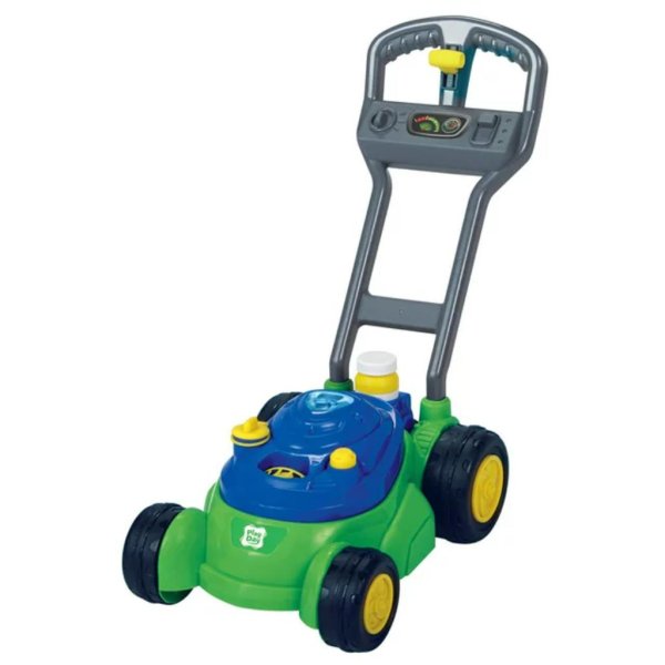 play day push n bubble mower with realistic sounds
