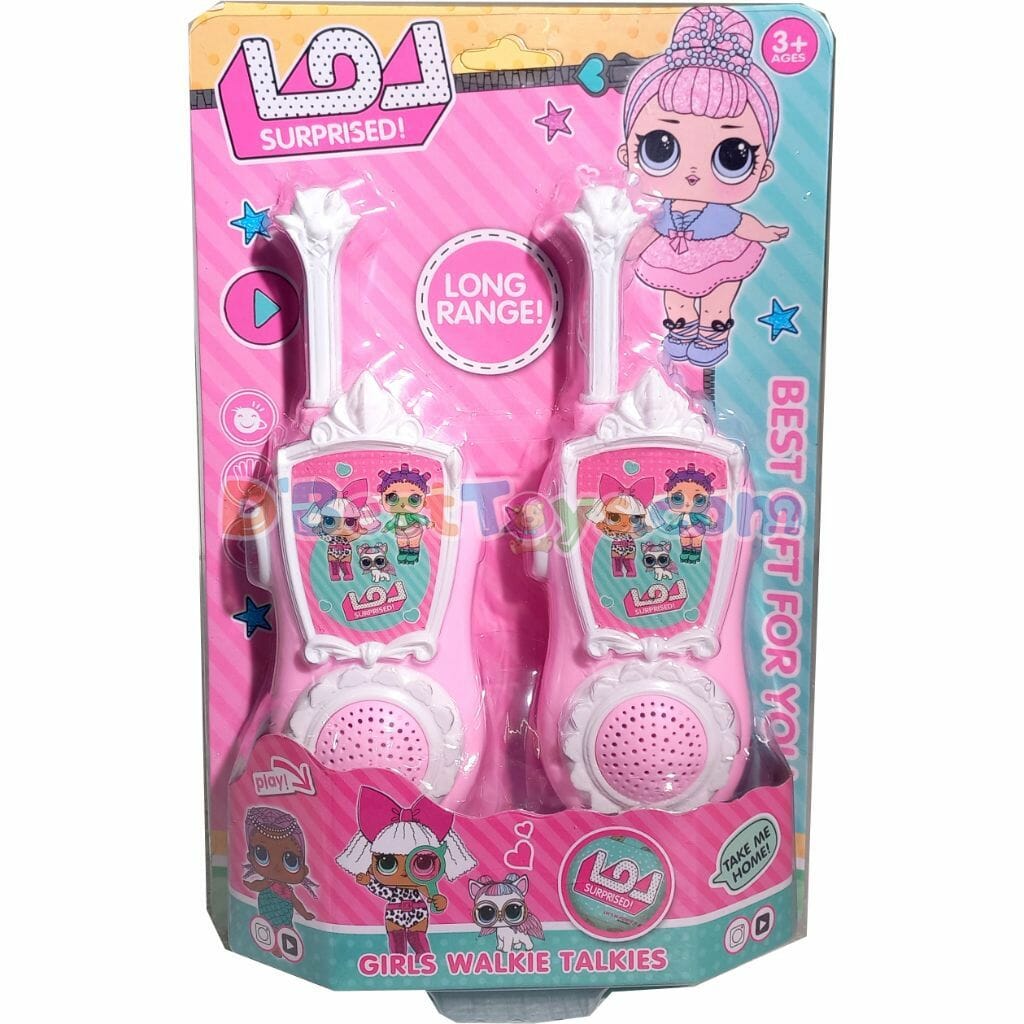 walkie talkies (2pcs) pink lol crown1