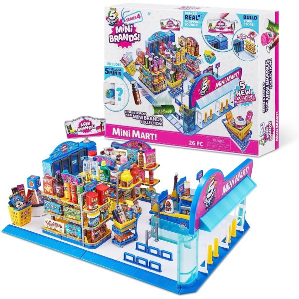 5 surprise mini brands mini mart playset by zuru (series 4) exclusive and mystery collectibles (2)