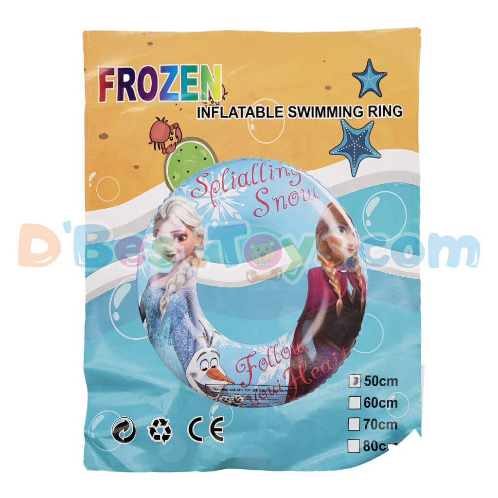 inflatable swimming ring frozen