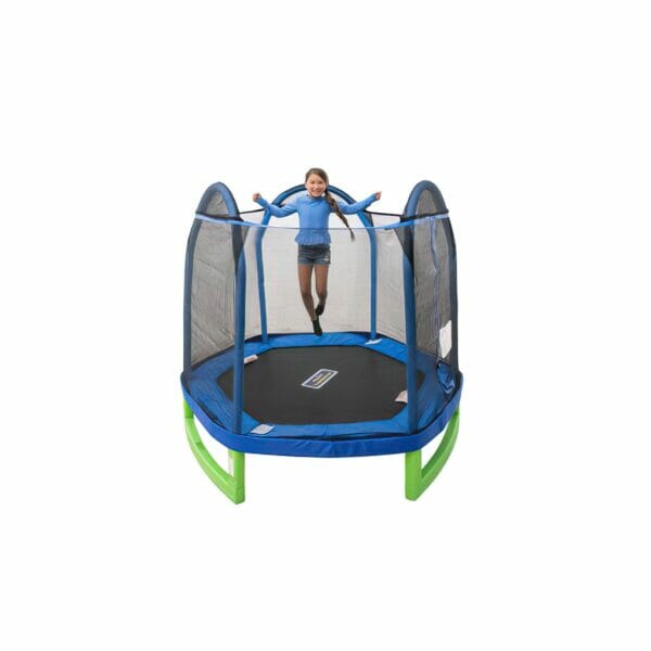 bounce pro 7 foot my first trampoline with flash light zone9