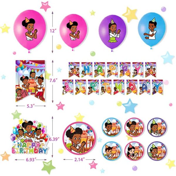 gracie's corner birthday supplies set (3)