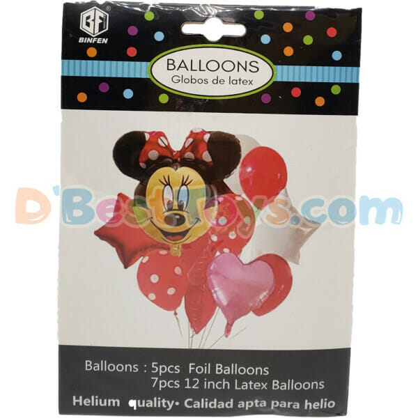happy birthday minnie :mickey party balloons (red:blue)8
