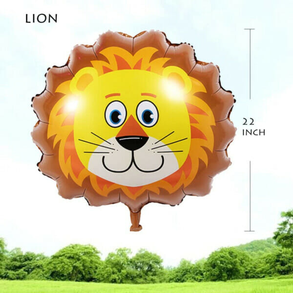 jungle safari birthday party decorations 6 pack giant safari animal balloons for kids safari (1)
