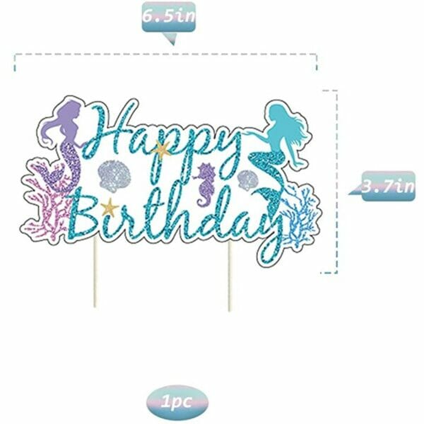 mermaid birthday party decorations supplies set 5