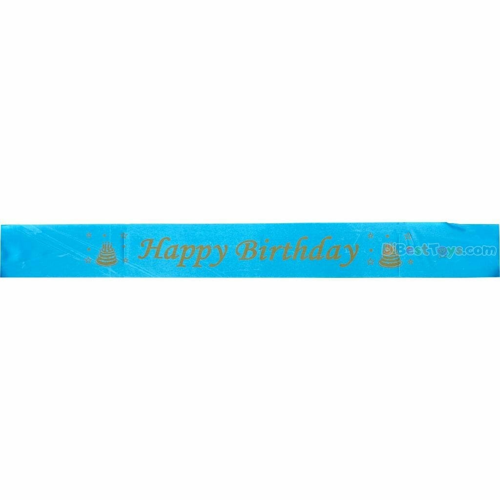 party favors birthday sash (blue)