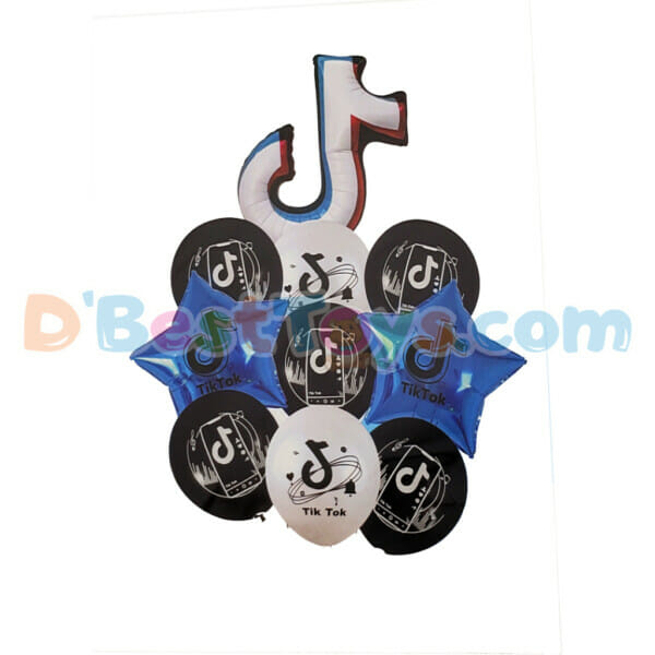 party tik tok balloons 10pcs blue:red7