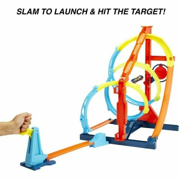 hot wheels track builder unlimited corkscrew twist kit playset, gift for kids (5)