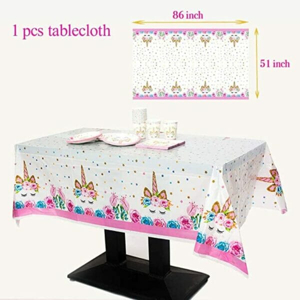 unicorn themed party supplies set 5