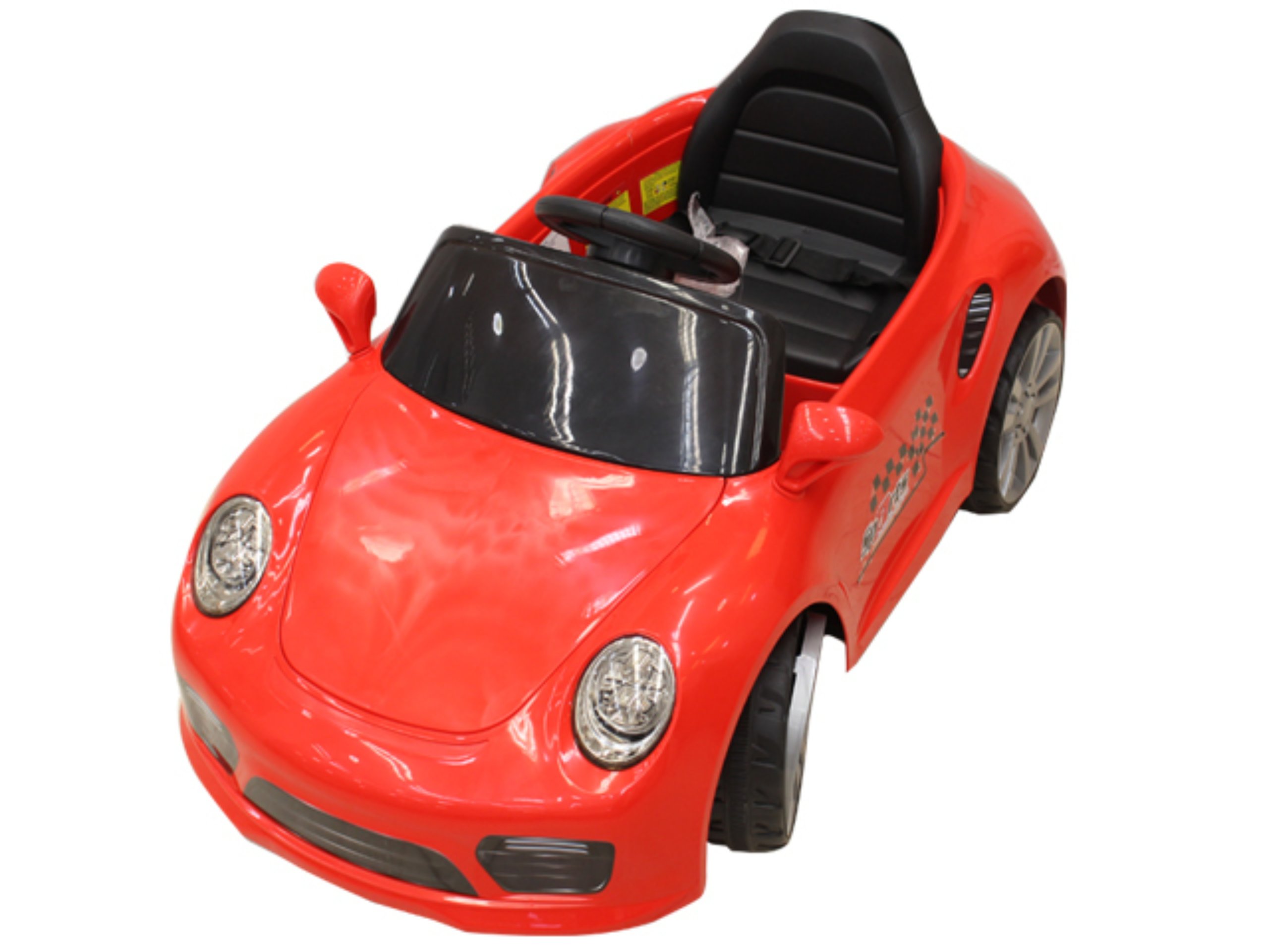 rechargeable red ride on car