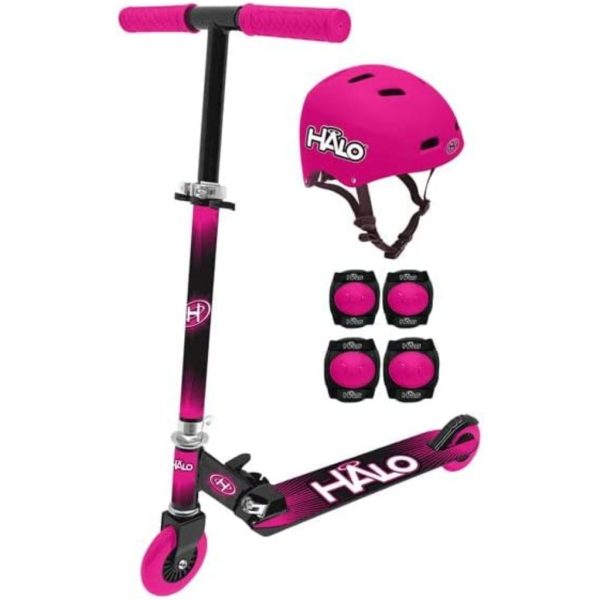 halo rise above inline scooter 6 piece combo set pink 1