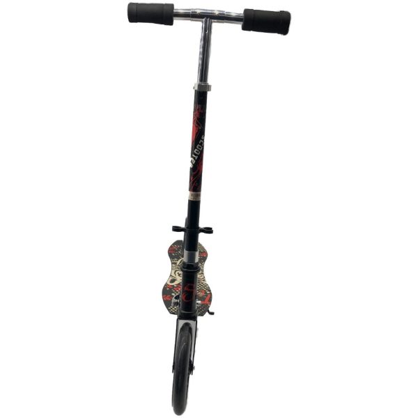 kids big wheel scooter black tiger1