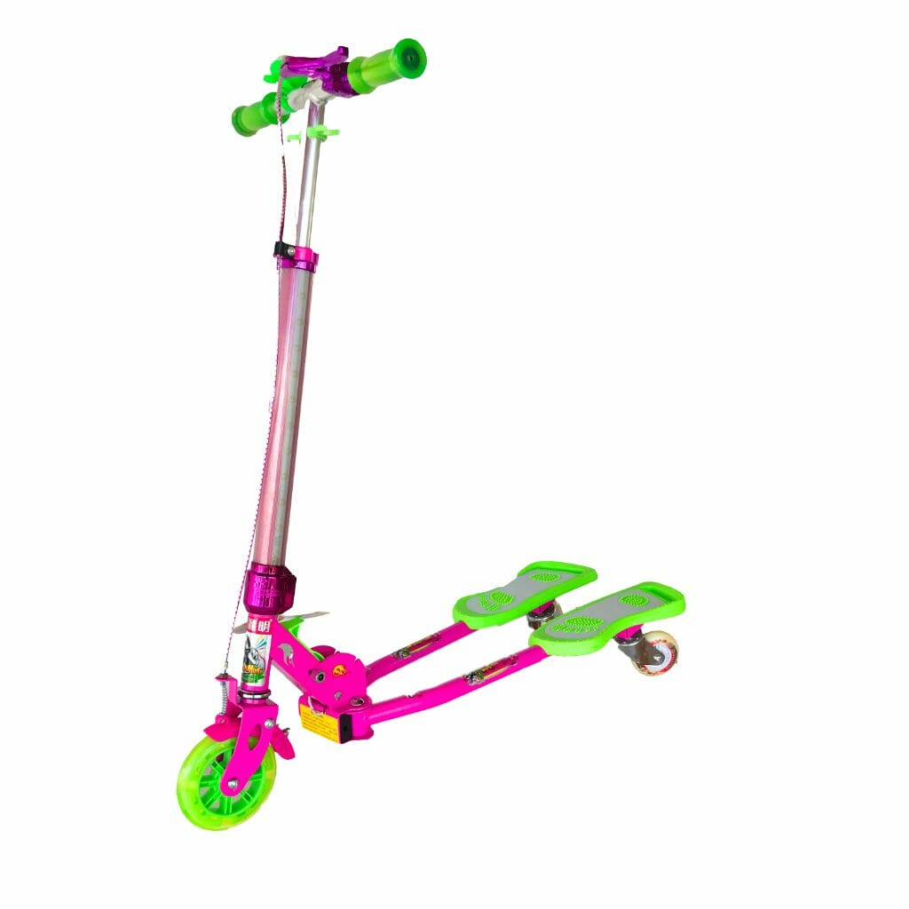 Ming Hao Twister Scooter - Pink and Green