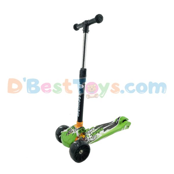 wonder baby children's 3 wheel scooter green2