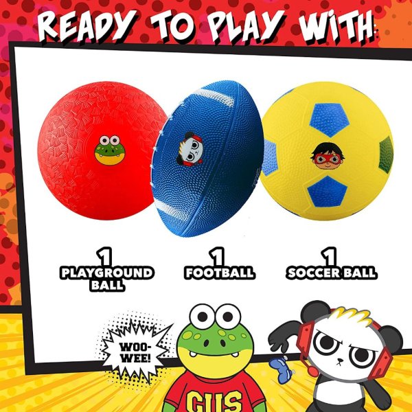 franklin sports ryan's world mini sports balls 3 pack1