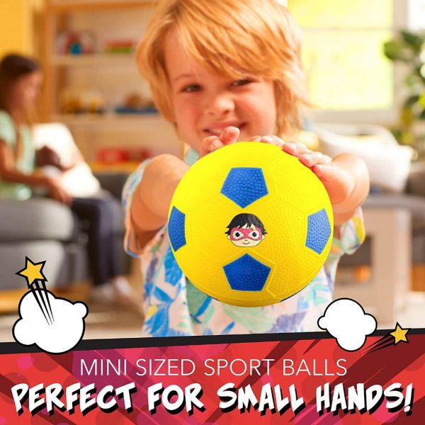 franklin sports ryan's world mini sports balls 3 pack4