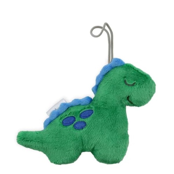 itzy ritzy pacifier and lovey set; detachable plush dinosaur and coordinating blue silicone pacifier; ideal for ages 0 months and up, dinosaur (3)