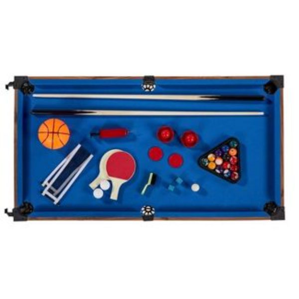 md sports 5 in 1 48 combo game table, pool, slide hockey, foosball, table tennis, basketball2